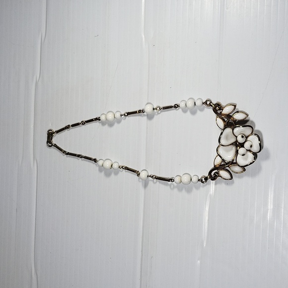 Crown Trifari Camellia Necklace Statement Choker Camellia Alfred Philppe